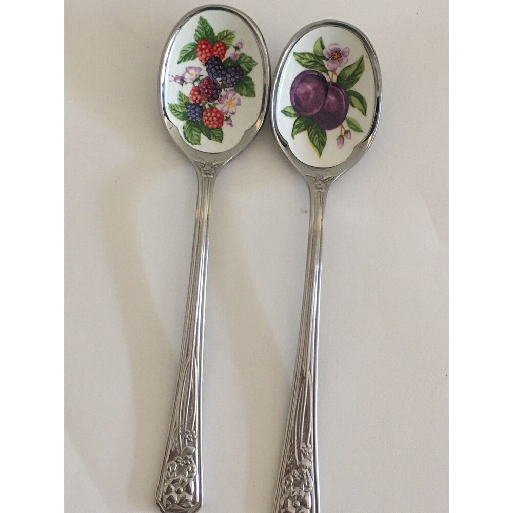 Vintage Avon 1982 Natures Best Collectors Spoon Plum Blue Berry Raspberry